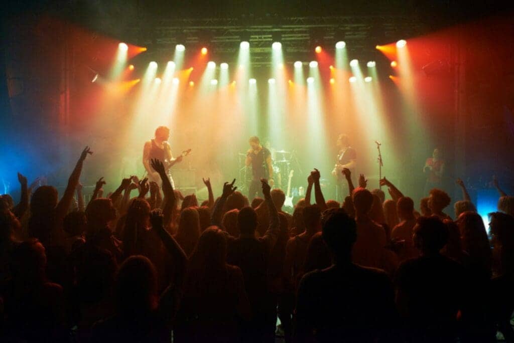 Rocking to the sound of their favourite band