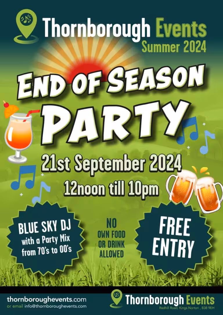 End Of Season Party
