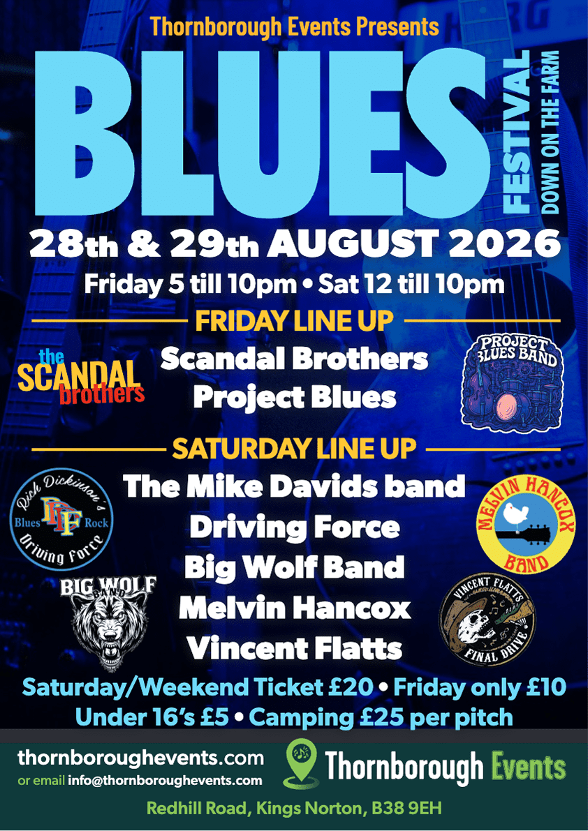 Weekend Ticket: Blues Festival – Down on the Farm 2026 (Early Bird)