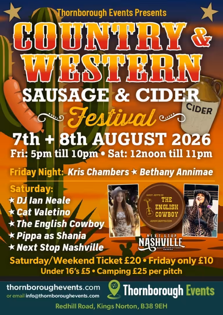 Country Western Sausage Cider 2026