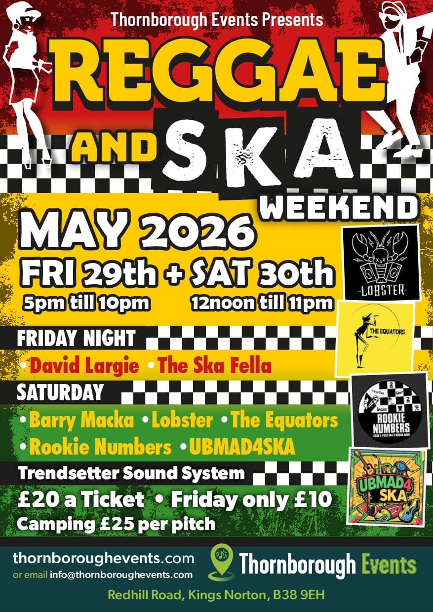 Reggae & Ska Weekend 2026 – Tickets